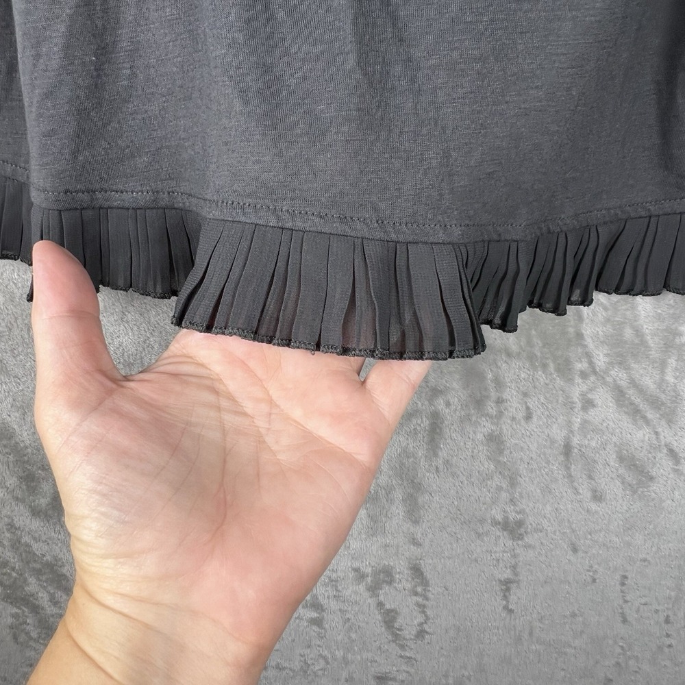 AMERICAN EAGLE OUTFITTERS Cami Tank Top Women Size XS Gray Y2K Style Lace Detail - Picture 6 of 10